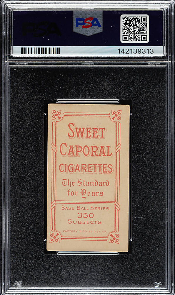 1909-1911 T206 White Border Miller Huggins Hands At Mouth PSA VG-EX 4