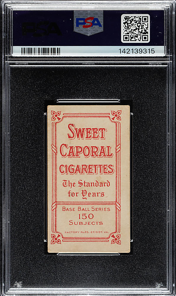 1909-1911 T206 White Border Nap Lajoie Throwing PSA VG+ 3.5
