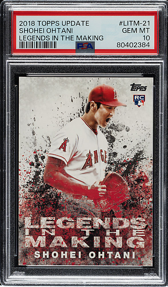 2018 Topps Update Legends in the Making #LITM-21 Shoehei Ohtani PSA GEM MINT 10