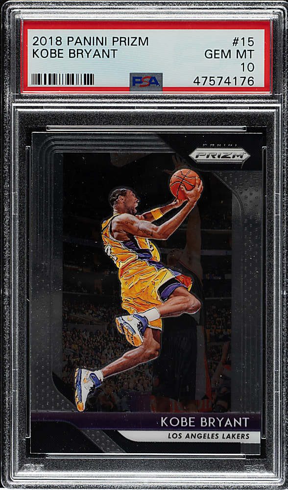2018-2019 Panini Prizm Basketball #15 Kobe Bryant PSA GEM MINT 10