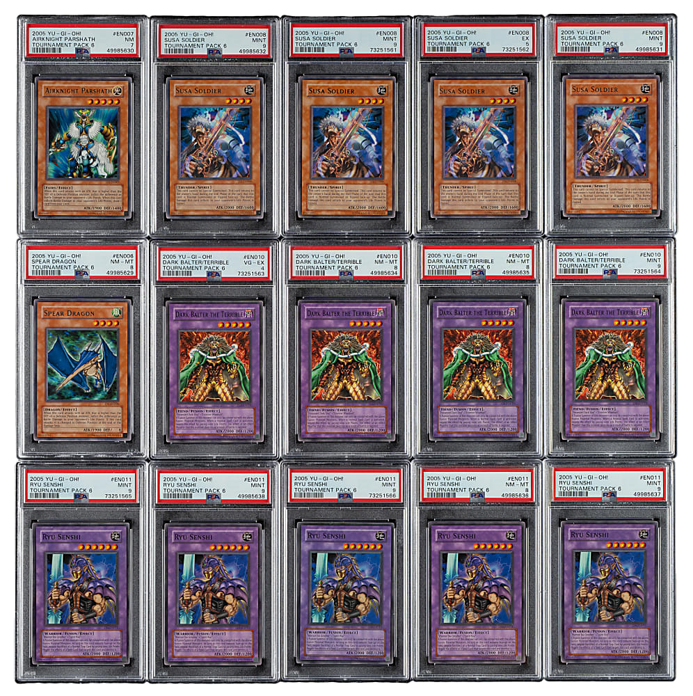 2005 Yu-Gi-Oh! Tournament Pack 6 Promo PSA-Graded Partial Set (13/20) Plus 26 Duplicates