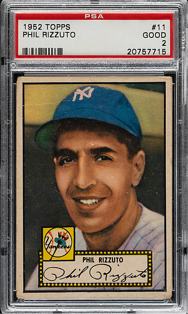 1952 Topps #11 Phil Rizzuto PSA GOOD 2