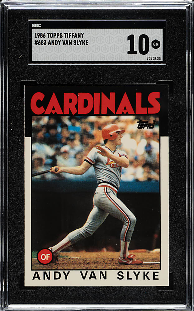 1986 Topps Tiffany #683 Andy Van Slyke SGC GEM MINT 10