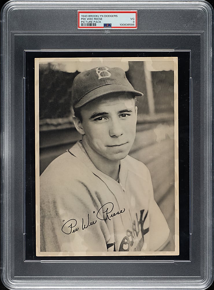 1940s Brooklyn Dodgers Picture Pack Pee Wee Reese PSA VG 3