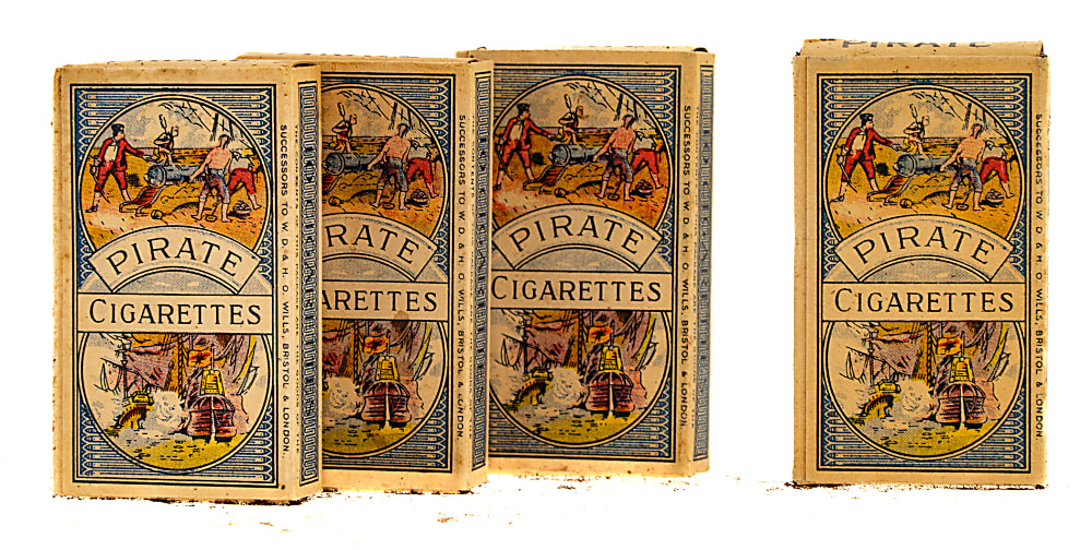 1912 T215 Pirate Cigarettes Tobacco Pack Collection (4)