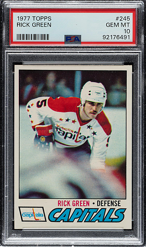 1977-1978 Topps Hockey #245 Rick Green PSA GEM MINT 10