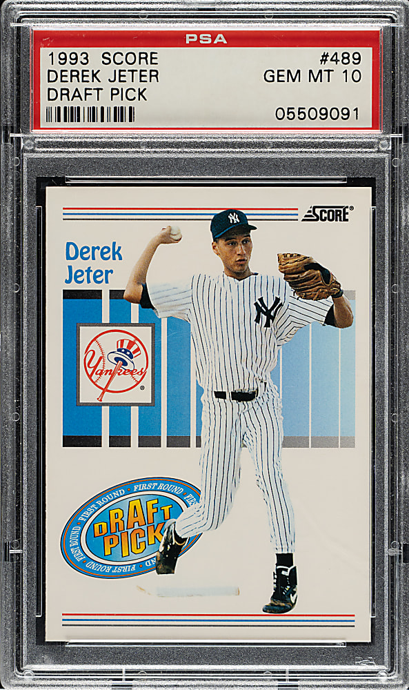 1993 Score #489 Derek Jeter Rookie PSA GEM MINT 10
