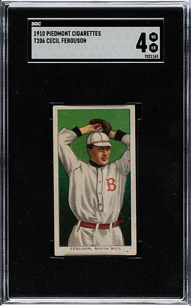1909-1911 T206 White Border Cecil Ferguson SGC VG/EX 4