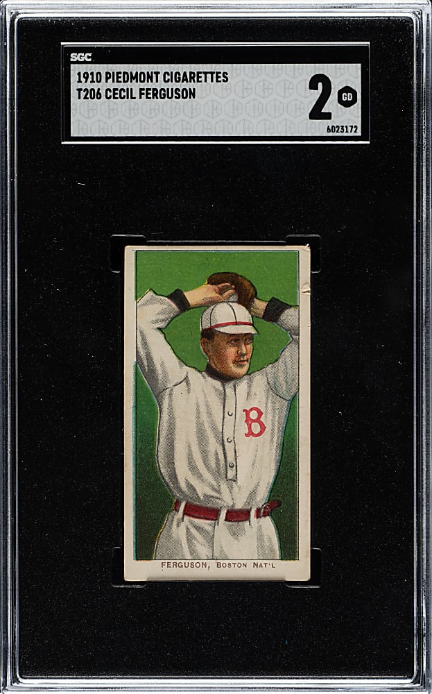 1909-1911 T206 White Border Cecil Ferguson SGC GOOD 2