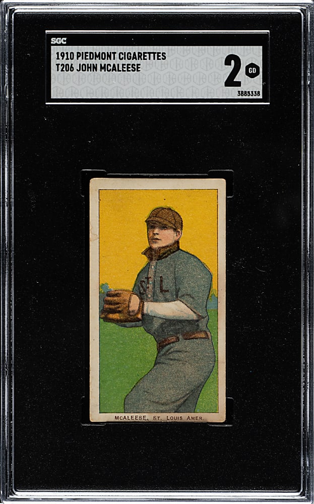 1909-1911 T206 White Border John McAleese SGC GOOD 2