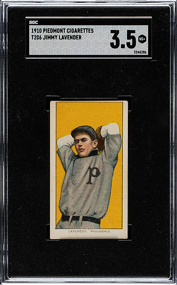 1909-1911 T206 White Border Jimmy Lavender SGC VG+ 3.5