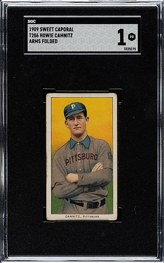 1909-1911 T206 White Border Howie Camnitz Arms Folded SGC POOR 1