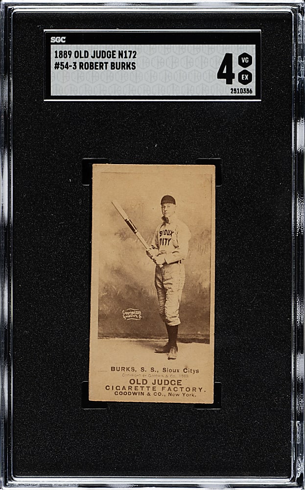 1889 N172 Old Judge Robert Burks SGC VG/EX 4