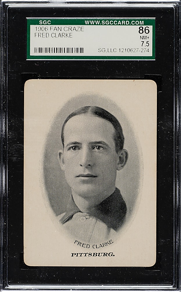 1906 Fan Craze National League Fred Clarke SGC NM+ 86