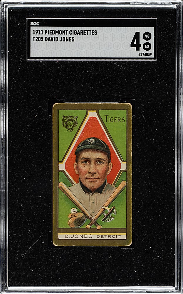 1911 T205 Gold Border Davy Jones SGC VG/EX 4