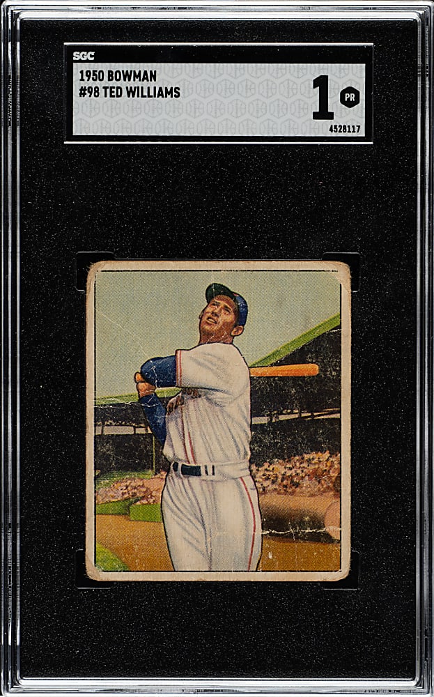 1950 Bowman #98 Ted Williams SGC POOR 1
