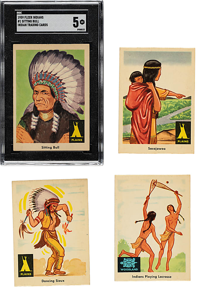 1959 Fleer "Indian Trading Card" Complete Set (80)