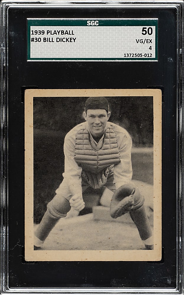 1939 Play Ball #30 Bill Dickey SGC VG/EX 50