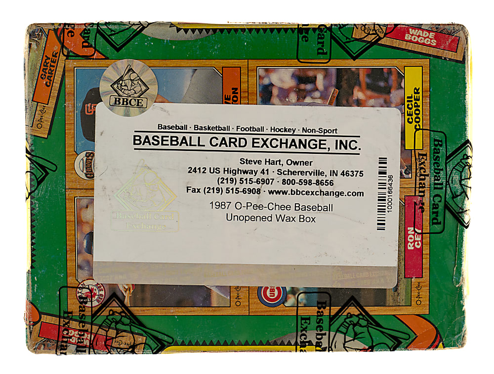 1987 O-Pee-Chee Unopened Wax Box (36 Packs) - BBCE