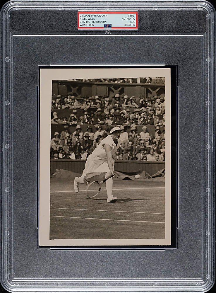 1929 Helen Wills Original Graphic Photo Union Photograph PSA/DNA Type I