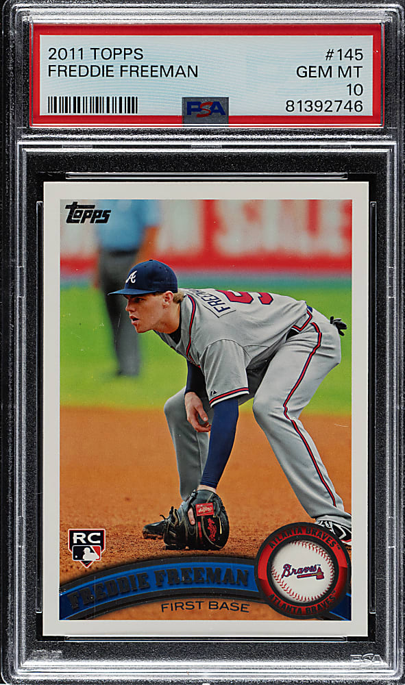 2011 Topps #145 Freddie Freeman Rookie PSA GEM MINT 10