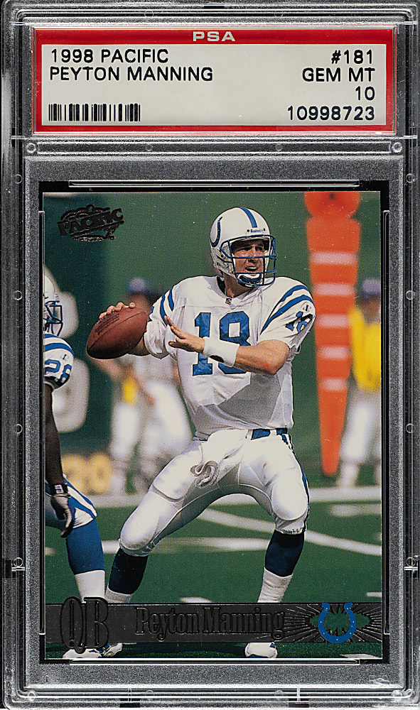 1998 Pacific Football #181 Peyton Manning PSA GEM MINT 10