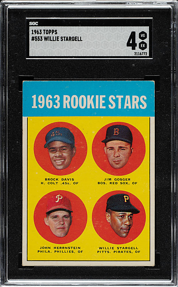 1963 Topps #553 Willie Stargell Rookie SGC VG/EX 4