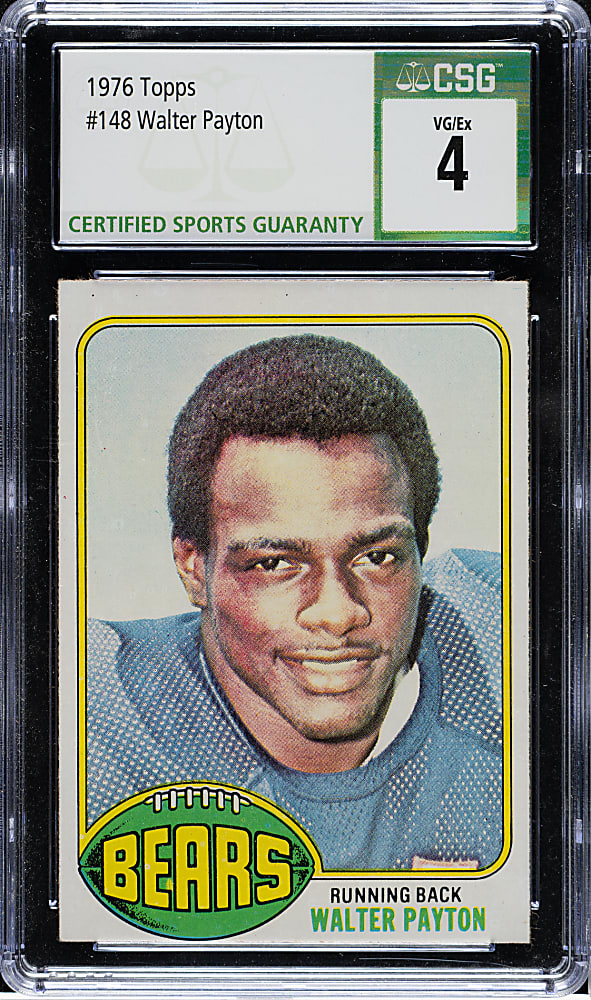 1976 Topps Football #148 Walter Payton Rookie CSG VG/EX 4