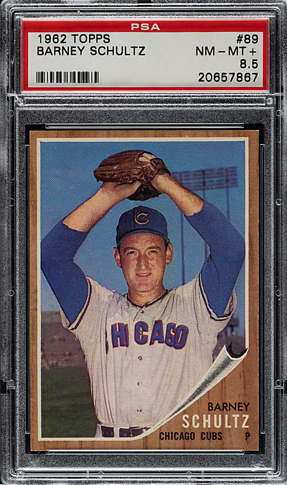 1962 Topps #89 Barney Schultz PSA NM-MT+ 8.5