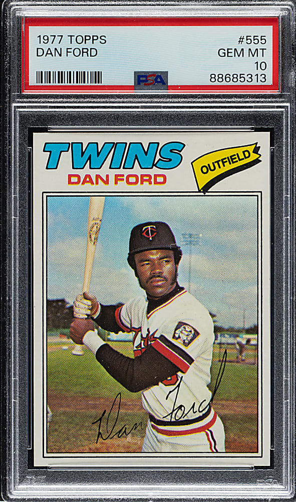 1977 Topps #555 Dan Ford PSA GEM MINT 10
