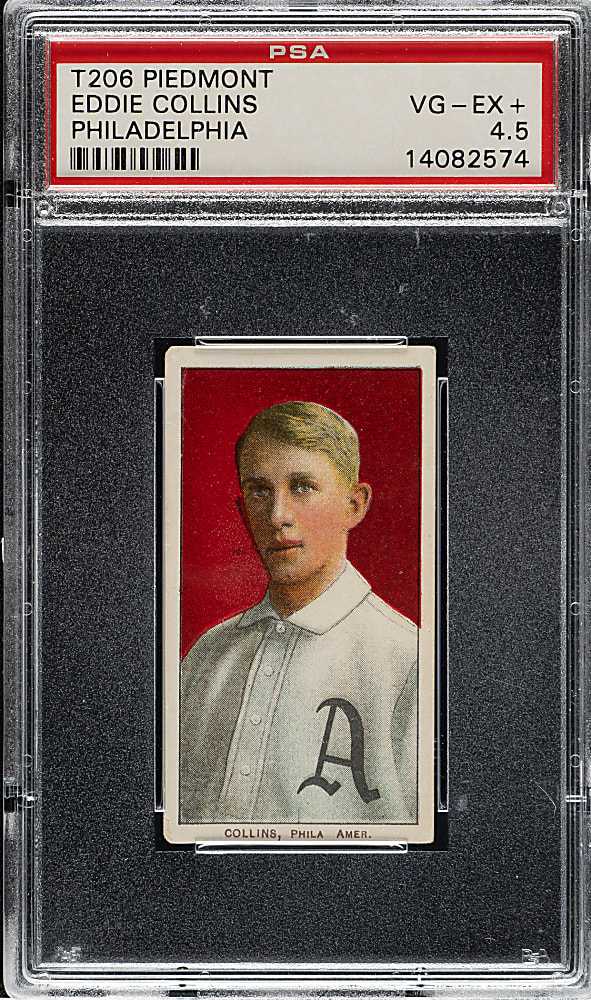 1909-1911 T206 White Border Eddie Collins PSA VG-EX+ 4.5