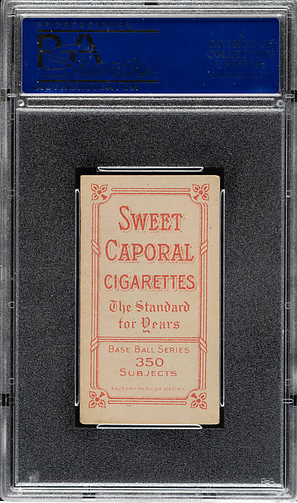 1909-1911 T206 White Border Chief Bender Pitching, Trees in Background PSA VG-EX 4