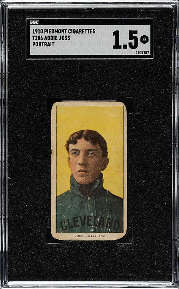1909-1911 T206 White Border Addie Joss Portrait SGC FAIR 1.5