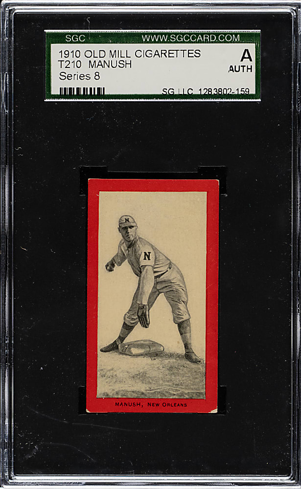 1910 T210 Old Mill Tobacco "Series 8" Frank Manush SGC Authentic