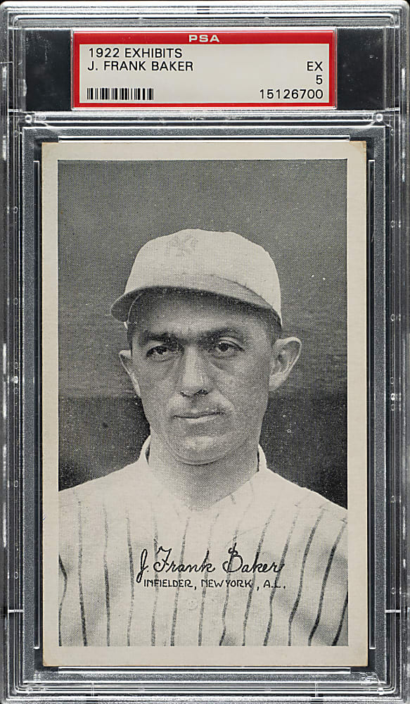 1922 Exhibits Frank "Home Run" Baker PSA EX 5