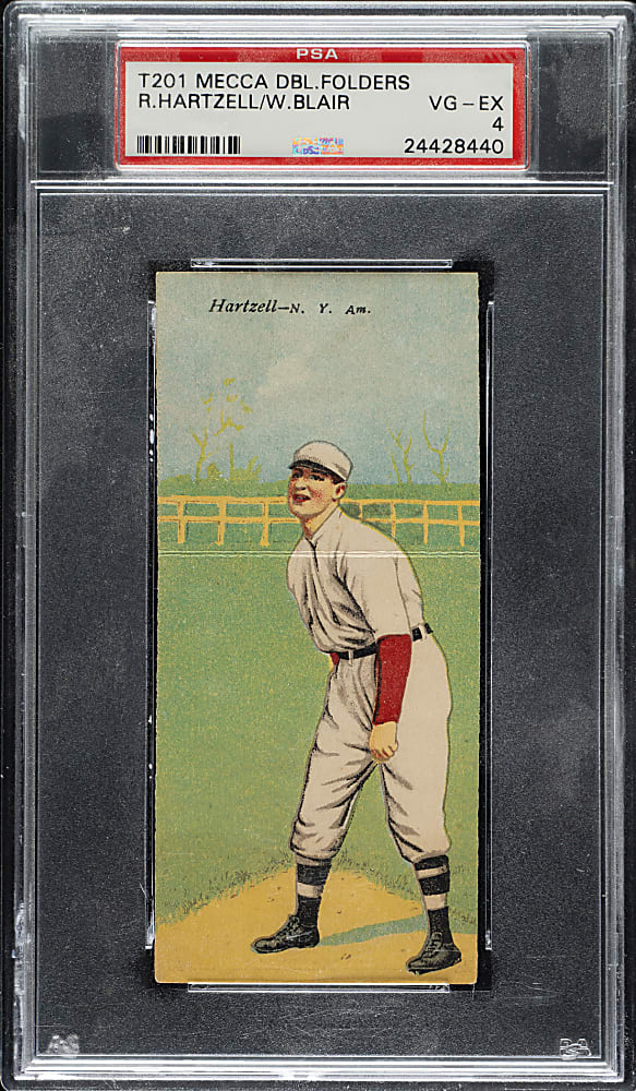 1911 T201 Mecca Double Folders Hartzell/Blair PSA VG-EX 4