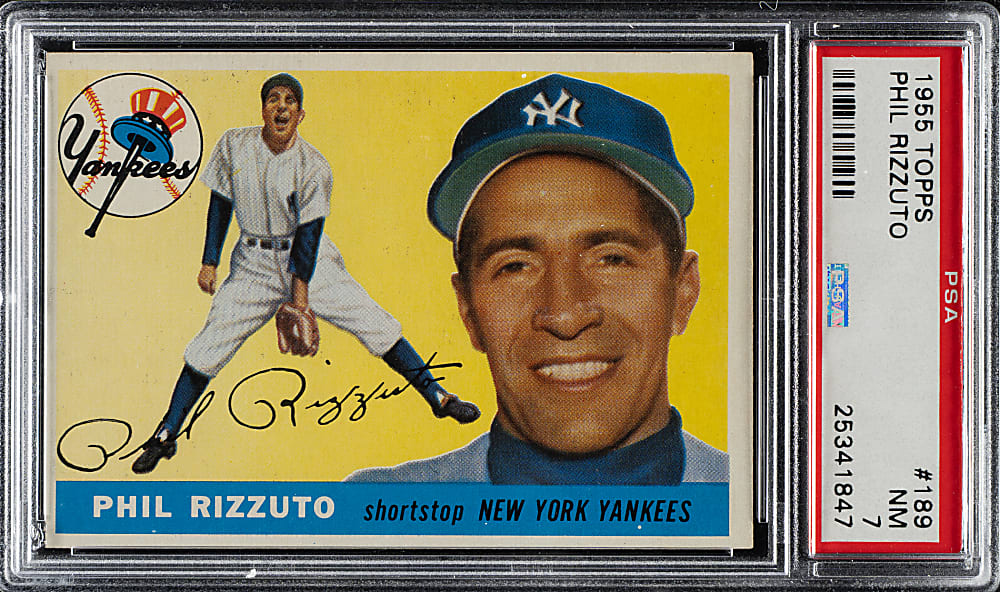 1955 Topps #189 Phil Rizzuto PSA NM 7