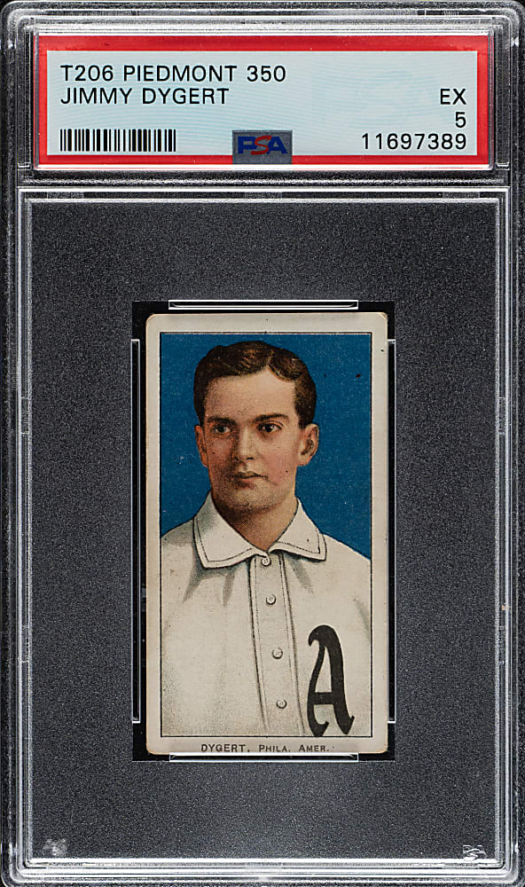 1909-1911 T206 White Border Jimmy Dygert PSA EX 5