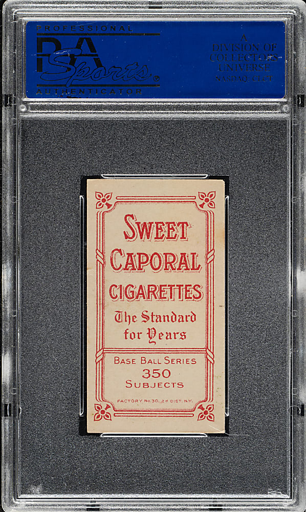 1909-1911 T206 White Border Home Run Baker PSA EX-MT 6