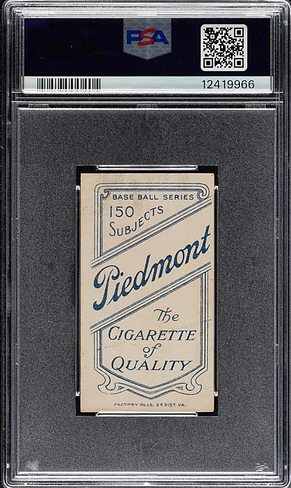 1909-1911 T206 White Border Joe Lake New York PSA EX-MT 6