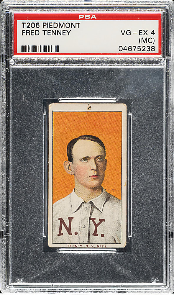 1909-1911 T206 White Border Fred Tenney PSA VG-EX 4 (MC)