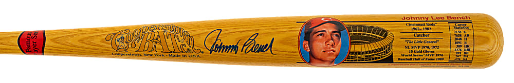 Johnny Bench Signed Cooperstown Bat - JSA
