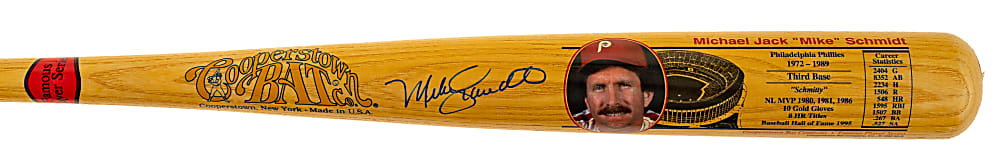 Mike Schmidt Signed Cooperstown Bat - JSA