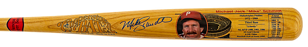 Mike Schmidt Signed Cooperstown Bat - JSA