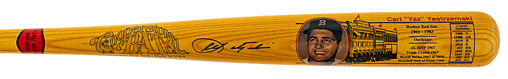 Carl Yastrzemski Signed Cooperstown Bat - JSA