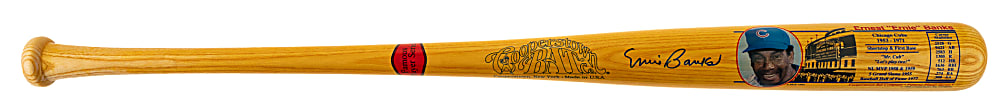 Ernie Banks Signed Cooperstown Bat - JSA