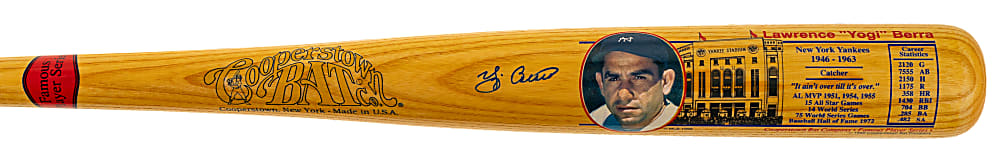 Yogi Berra Signed Cooperstown Bat - JSA