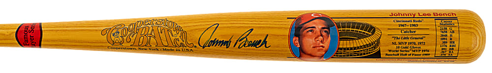 Johnny Bench Signed Cooperstown Bat - JSA