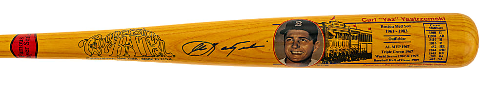 Carl Yastrzemski Signed Cooperstown Bat - JSA