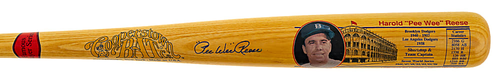 Pee Wee Reese Signed Cooperstown Bat - JSA
